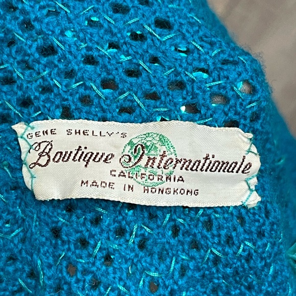 GENE SHELLY'S Elegant Teal Sequin Dress - Picture 10 of 13